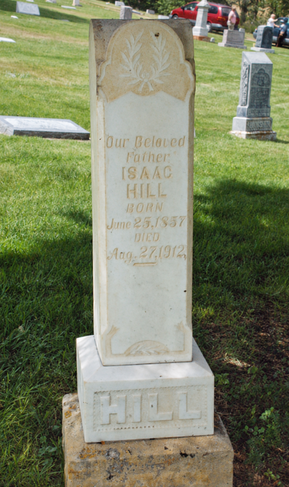 Isaac Hill gravestone